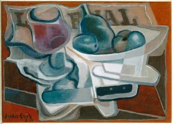 Taça e vidro (pintura sobre tela)