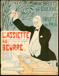 Capa do "The Butter Plate", número 392, Satirical in Colors