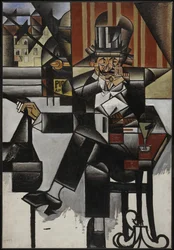 Homem em um Café, 1912.