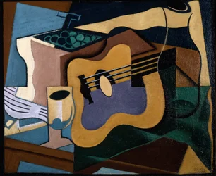 Natureza morta com guitarra, outubro-novembro de 1920 (óleo sobre tela)