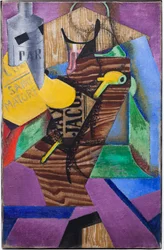Natureza morta com livro (subtítulo: Saint-Matorel, dezembro de 1913 (óleo sobre tela)