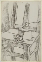 The Coffee Grinder (1911) (carvão sobre papel)