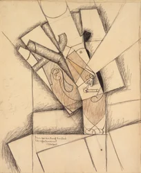The Smoker, 1913 (carvão, giz de cera e papel lavado)