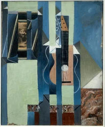 A guitarra. Pintura de Juan Gris (1887-1927) Ec. Esp.