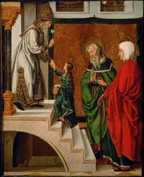 A Apresentação da Virgem no Templo (pintura sobre madeira)