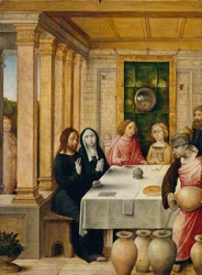 A festa do casamento em Caná, c.1500-4