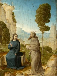 A Tentação de Cristo, c.1500/04 (óleo sobre painel)