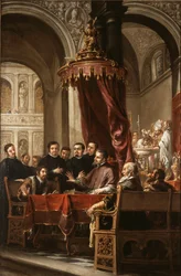 A conversão e o batismo de Santo Agostinho por Santo Ambrósio