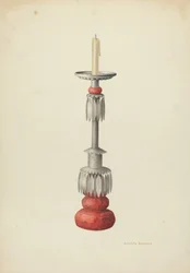 Candelabro Um de um Par, c. 1941.