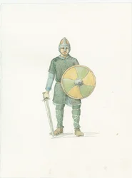 Um fyrdman saxão, c1066 2015.