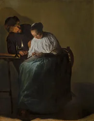 Homem oferecendo dinheiro a uma jovem, 1631