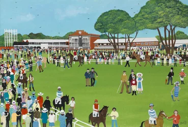 Ascot, 2009 (guache sobre papel)