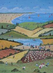 Excursão de campo, 2010 (Gouache em papel)
