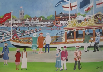 Henley - The Glorianna, 2012 (Gouache no papel)