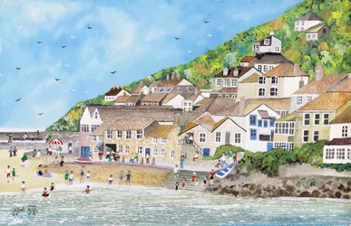 Natação do cais, 2009 (guache no papel)