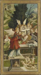 O sepultamento. Asa do Altar de Santa Agata, 1523