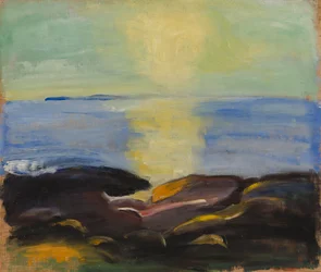 O sol nascendo sobre o mar