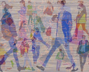 Passeantes da Cidade Abstrata