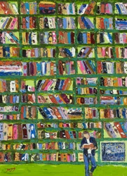 Leitor da Biblioteca Colorida