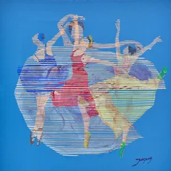Bailarinos de ballet dinâmicos
