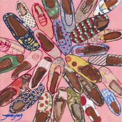 Sapatos com padrões bonitos