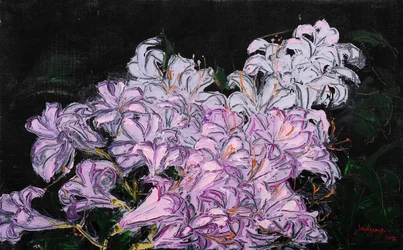 Pintura «Flores Roxas»