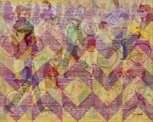 Movimento vibrante de ciclismo