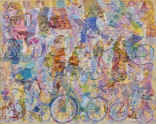 Um movimento ciclístico dinâmico