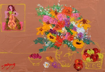 Flores Vibrantes: Violoncelista