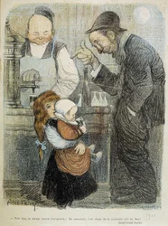 Muito bem, o soro contra a embriaguez, entretanto preciso de um rum do jamaique! - dess. de Abel Faivre (1864-1945)
