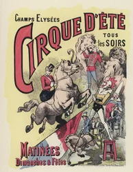 Cartaz de circo (cor litho)