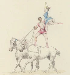 Acto do cavalo (cor litho)