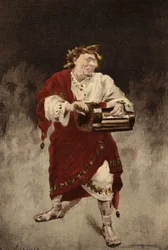 Nero (Nero) a fazer de velho. Pantagruel. Ilustração de Jules Garnier. Em "Rabelais et l