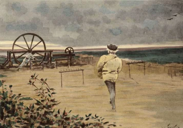 Preparação da planta chamada Pantagruelion. Pantagruel. Ilustração de Jules Garnier. Em "Rabelais et l