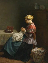 Jules Breton, 1868 - A pequena costureira