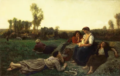 Os Haymakers em repouso; Repos de Hayes, 1873