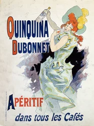 Cartaz publicitário para o Quinquina Dubonnet - por Jules Cheret