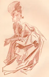 Desenho em Sanguine, c1900 1903-1904