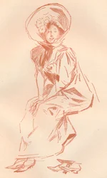 Desenho em Sanguine, c1900 1903-1904