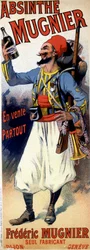 Poster para o absinto Mugnier - por Jules Cheret