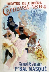 Cartaz de Cherret para o Carnaval de 1894 no Theatre de l