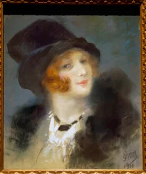O parisiense. Pintura de Jules Cheret (1836 - 1932)