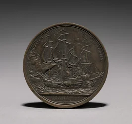 Medalha: John Paul Jones reverso.