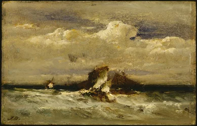 Seascape, c.1868-81 (óleo no painel comercialmente embalado)