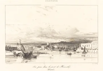 Vista no porto de Plymouth