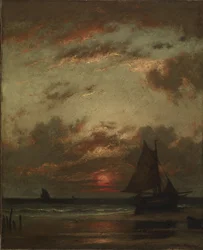 Pôr do sol na costa