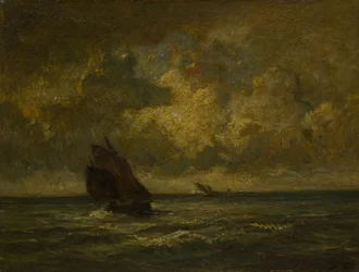 Dois barcos em uma tempestade