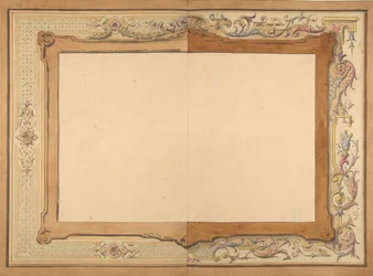 Projeto para um teto, segunda metade do século XIX. Criadores: Jules-Edmond-Charles Lachaise, Eugène-Pierre Gourdet.