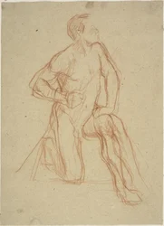 Figura masculina ajoelhada