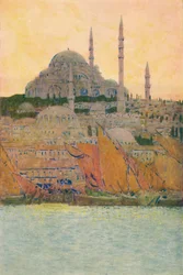 A Mesquita de Suleiman em Constantinopla, 1913